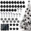 Harrycle 50 Pezzi Palline di Natale in Plastica Infrangibile Decorazione per Albero di Natale Ornamenti da Appendere per Albero di Natale Addobbi Natalizi per Interni ed Esterni Feste Inverno