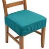 Generico Set 4 Cuscini Sedia 40x40 Coprisedia Imbottiti con Fascia 12 cm ed Elastico Perimetrale - Vestosedia Antiscivolo Comfort 5 cm - Cotone e Poliestere Tinta Unita (6, Verde Acqua)