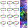 WIYETY LED Stringa di luci a Batteria: 12 Pezzi 3M 30 LED Mini Stringa di luci a Batteria, filamento di Rame Stringa di luci Micro LED per Festa Matrimonio Natale (Colorato)