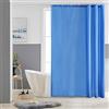 Furlinic Tende Doccia Anti-Muffa Tessuto in Poliestere, Blu Tende Doccia Angolare Impermeabile &Lavabile,Tenda Vasca da Bagno con 10 Ganci Tenda doccia-150x180cm.
