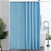 Furlinic Tende Doccia Anti-Muffa Tessuto in Poliestere, Grande Tende Doccia Impermeabile &Lavabile,Tenda Vasca da Bagno con 12 Ganci Tenda doccia Azzurro-200x240cm.
