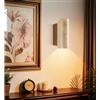 FROIDEXG Applique da parete moderne di metà secolo, Applique da parete per interni applique in travertino,massello a LED a luce calda lampada da parete per camera da letto illuminazione per corridoio