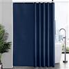 Furlinic Tende Doccia Anti-Muffa Tessuto in Poliestere, Grande Tende Doccia Impermeabile &Lavabile,Tenda Vasca da Bagno con 12 Ganci Tenda doccia Blu Navy-200x240cm.