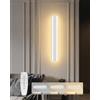 niuniaj Applique da parete a LED Interno Moderni con Telecomando,120CM Luci | Dimmerabile 10%-100%,3000K-4500K-6000K,Lampada da Parete Lungo Mordern per Camera da Letto, Soggiorno,Scala,120CM/35W/Bianco