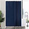Furlinic Tende Doccia Anti-Muffa Tessuto in Poliestere Blu Navy Tende Doccia Angolare Impermeabile Lavabile Tenda Vasca da Bagno con 12 Ganci Tenda doccia 180x200cm.