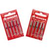 CSC Sewing Parts 20 pezzi Aghi per tagliacuce overlock 2054 16x75 spessore 70/10 e 100/16 compatibile con Singer 14U