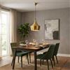 B·LED BARCELONA LED BARCELONA LED Lampada a Sospensione Nordica Helga E27 in Alluminio con Interno Dorato, Lampada a Soffitto Regolabile con Cavo da 90 cm, Illuminazione per Soggiorno, Sala da Pranzo, Cucina
