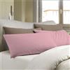 BANZAII TEXTILE INNOVATOR ONLINE Banzaii Coppia Federe in Flanella Anti-Pilling Tinta Unita per Guanciale in Cotone 100% 52x82 cm Rosa