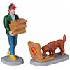 Lemax - Harvest Crossing - Figurina: Top Pizza Consegna