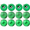 Benjia - Palline di Natale extra large, giganti, grandi, in plastica infrangibile, set di ornamenti per esterni, prato, cortile, albero, decorazioni da appendere (10 cm/100 mm, 12 pezzi, Verde)