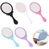 SEPWGUMD TECKI 5 Pezzi Specchio Portatile Cosmetico per Bambini in Stile Principessa, Retrò, Carino (Nera, Bianca, Blu, Rosa, Viola)