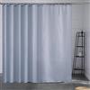Furlinic Tende Doccia Anti-Muffa Tessuto in Poliestere, Grande Tende Doccia Impermeabile &Lavabile,Tenda Vasca da Bagno con 16 Ganci Tenda Doccia Grigio Blu-240x180cm.