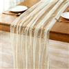 LQTSLFM Runner per Tavola in Tulle, Runner Tavola con Paillettes per Interni, Feste (Oro)