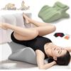 LLNWYGEB Cuscino per Coppie 27° - Cuneo in Memory Foam per l'intimità, Comfort e Supporto per l'allineamento del Corpo - Include Mascherina per Gli Occhi e Tappi per Le Orecchie,Verde