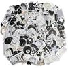 XRVRILE Set di 122 adesivi in vinile, stile vintage, impermeabili, per scrapbooking, bagagli, laptop, bottiglia d'acqua, iPad, cellulare, bicicletta, skateboard, caschi, chitarra