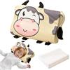 TZEKING Cuscino Memory Foam Bambini, Cuscino Schlummerkids Ergonomico con Federa Ipoallergenica, 45x27x6cm Cuscino Culla Traspirante e Lavabile per Ragazzi e Ragazze 3-10 Anni