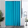 Furlinic Tende Doccia Anti-Muffa Tessuto in Poliestere, Grande Tende Doccia Impermeabile &Lavabile,Tenda Vasca da Bagno con 12 Ganci Tenda doccia Alzavola-180x210cm.
