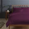 Pizuna Linens Pizuna Copripiumino Matrimoniale Cotone 240x200 prugna 400 fili 3 Pezzi Set