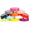 Bamboopack 12 coperchi per barattoli di vetro in plastica colorata per uso alimentare, con anello di tenuta in silicone per barattoli di inscatolamento adatti per barattoli da 70 mm di diametro esterno