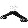 RSR Hangers Grucce NA 47 cm Appendini in Plastica, 20 pezzi, Grucce per Camicette, Appendiabiti Plastica, Colore Nero
