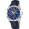 Festina Orologio Uomo Analogico in Pelle Blu