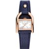 Fossil Orologio Harwell da donna, Movimento al quarzo a tre lancette con cinturino in acciaio inossidabile o in pelle, Blu E Oro Rosa