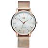 MVMT Orologio Analogico al Quarzo da donna con cinturino in acciaio inossidabile color oro rosa - D-MB01-RGPL, Mother of Pearl
