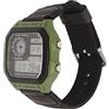 Tbest Orologio da Uomo Orologio Sportivo Digitale Cinturino in Tela Orologio Luminoso Orologio da Polso retrò Impermeabile per Sport all'Aria Aperta (Nero)