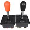 Akfldms Accessori per Cabinet da Gioco - 2 Joystick con Micro Interruttore A 3 Terminali, Testa A Palla Rosso