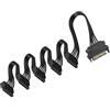 upHere Cavo di prolunga SATA Power Splitter 1 maschio a 5 prese (SAC1-5)