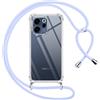 Pnakqil Cover per Oppo Reno15 F 5G / Reno15 FS 5G con Cordino, Trasparente Custodia con Laccio Tracolla Cellulare Girocollo Collana Protettiva per Oppo Reno15 FS 5G 6,57, Viola