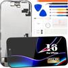 SRJTEK Incell - Schermo LCD di ricambio per iPhone 16 da 6,1, display LCD touch digitizer completo, True Tone e 3D Touch & Face ID, kit di riparazione di ricambio per A3287 A3081 A3286 A3288 (nero)