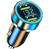 Xvilmaun Caricabatterie per telefono per auto, caricabatteria per auto, Caricabatterie per automobile a due porte, Caricabatteria da auto USB Adattatore rapido per caricabatteria da auto 240W PD3.0