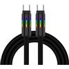 Nucelit Cavo di ricarica rapida in silicone da USB C a USB C 5A 100W 240W cavo di alimentazione con ricarica rapida per e viaggi veloci