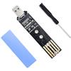 ELUTENG Adattatore USB M.2 Dual Protocollo NVMe/SATA SSD a USB 3.1 Gen 2, convertitore esterno NGFF Type-A con dissipatore di calore per SSD M-Key/B+M-Key 2280/2260/2242/2230