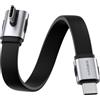 Hagibis Cavo USB4, trasferimento dati 80 Gbps, cavo USB-C di ricarica rapida da 240 W, cavo corto USB 4 V2.0 8K a 60 Hz per iPhone 17 16 15 Pro Max, iPad Pro, Thunderbolt 5/4 (verticale 90 gradi, 0,5