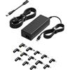 PowerPortnerLink 100W Caricatore Universale Portatile Compatibile con Lenovo Dell HP Acer Asus MacBook Gateway Toshiba Fujitsu Sony LG MSI Google Samsung Chromebook Monitor Alimentatore