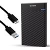 SUHSAI Hard disk esterno da 320 GB, USB 3.0, portatile, ad alta velocità, Plug & Play, per laptop, PC, Mac, desktop e console di gioco, design compatto e leggero per il backup dei dati