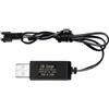 Ijksbehjf Cavo USB per batteria da 3,6 V, 4,8 V, 6 V, 7,2 V, per telecomando auto, camion, SM2P/JST/KETPlug cavo di ricarica giocattolo telecomandato