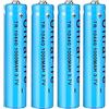 Generic 10440, n. 7 AAA 1000mAh 3.7V Li-ion con pulsante superiore per torce s, 4pcs