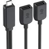 Cable Matters Splitter USB-C maschio a 2 USB-A femmina, 0,3 m