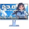 JapanNext Monitor Gaming 23,8 IPS 120Hz 0.5ms Blu Pastello