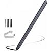 PCTC Pennino capacitivo di ricambio per Samsung Galaxy Book Pro 360, Galaxy Book 2 3 360, Galaxy Book 2 3 Pro 360 Stylus Touch S Pen senza Bluetooth + punte/pennini (nero mistico)