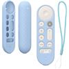 kwmobile Custodia Silicone Telecomando Compatibile con Google TV Streamer 4K Cover - Guscio Protettivo Telecomando Antiscivolo - Blu Chiaro