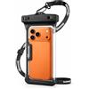Seawag Custodia Impermeabile Telefono con Accesso ai Tasti per iPhone 16, Sacca IPX8 Subacquea FLEX bifacciale, Touchscreen, Tracolla, Mare Piscina Kayak