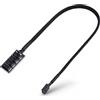 Cuifati Hub ventola CPU del computer a 4 pin, raffreddamento della CPU del PC 4 pin/3 pin PIN cavo di alimentazione Hub Connettore multi splitter Cavo adatto per ventole per computer desktop da 12 V Ventole d