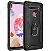 Dedux Cover LG K51S [Tough Armor Series] Robusto Pannello Posteriore PC AntiGraffio + Paraurti Antiurto TPU + Pratico cavalletto. Nero