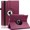 Xsltkby Custodia per iPad 10.2 9a / 8a / 7a Generazione (2021 2020 2019) - 360 Gradi di Rotante Cover Protettiva Case con Funzione di Auto Svegliati/Sonno (Purple)