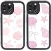 Stradvnaly 2 Pezzi Nero Cover per Xiaomi Redmi Note 13 Pro 5G/Poco X6 5G 6,67, TPU Silicone Custodia con Moda Oceano stella marina Aesthetic Motivo Disegni, Morbido Antiurto Protezione Ragazze Case, rosa