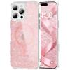 SIYOPINPFY Cover Brillante per iPhone iPhone 16 Pro Max Compatibile con MagSafe, Trasparente Carino Glitter Bling Scintillante per Donne e Ragazze, Custodia Magnetica Antiurto Lucida (Lucida Rosa)